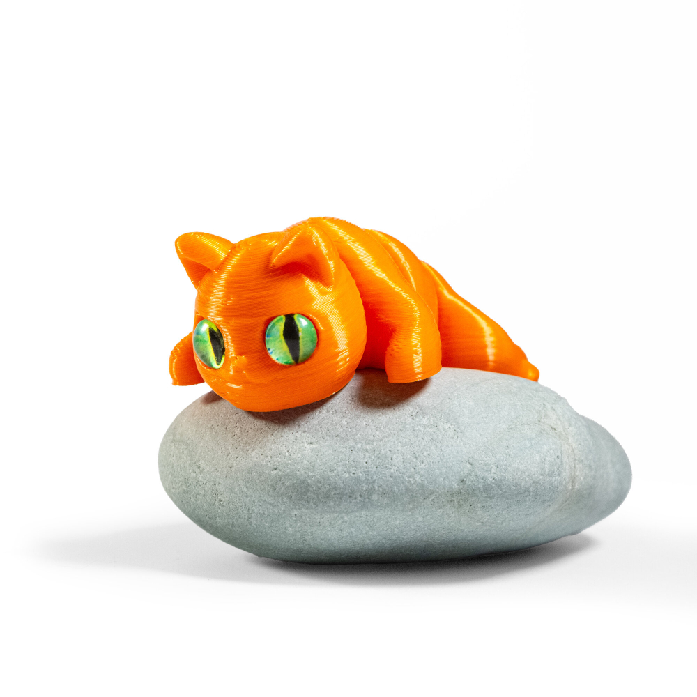 Мини котёнок игрушка антистресс, 10 см., апельсиновый цвет
