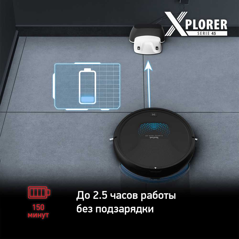 Робот-пылесос Tefal X-plorer Serie 45 RG8275WH