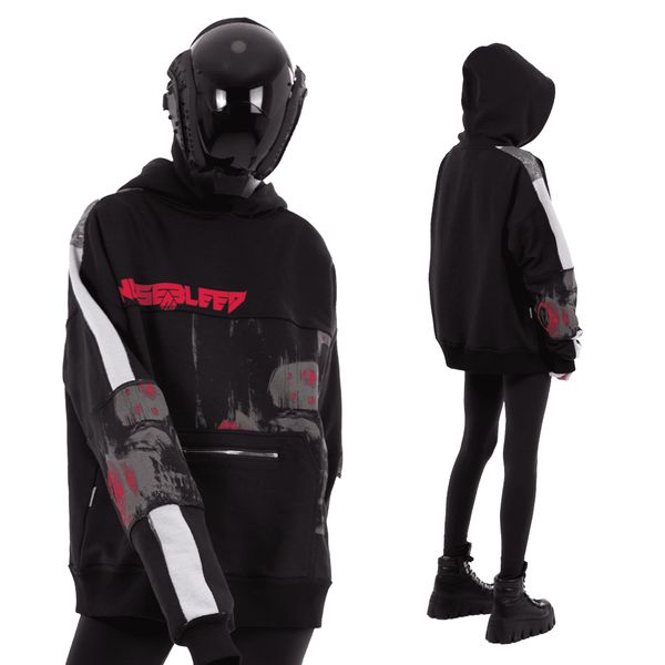 Худи Slayer Patchwork Oversized Special черный - фото 3
