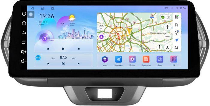 Магнитола для Toyota Passo 3, Daihatsu Boon 3 2016-2023 - FarCar монитор 12.3" 2K QLED на Android 14, Быстрая, CarPlay, 4G SIM-слот