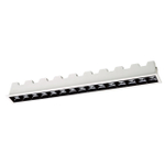 357623 SPOT NT18 551 белый/черный Встраиваемый светильник IP20 LED 3000K 30W 160-265V ANTEY