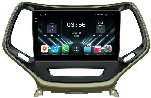 Магнитола для Jeep Cherokee 2014+ - FarCar S280 монитор 10.36" IPS на Android 13, CarPlay