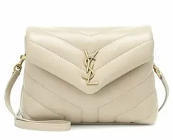 Сумка Saint Laurent Loulou Toy кремовый