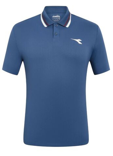 Мужское теннисное поло Diadora Short Sleeve Icon - ensign blue