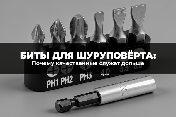 Биты для шуруповерта: почему качественные служат дольше