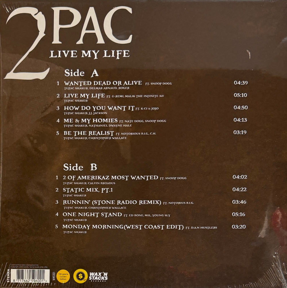 2Pac – Live My Life (Европа 2024г.) Gold