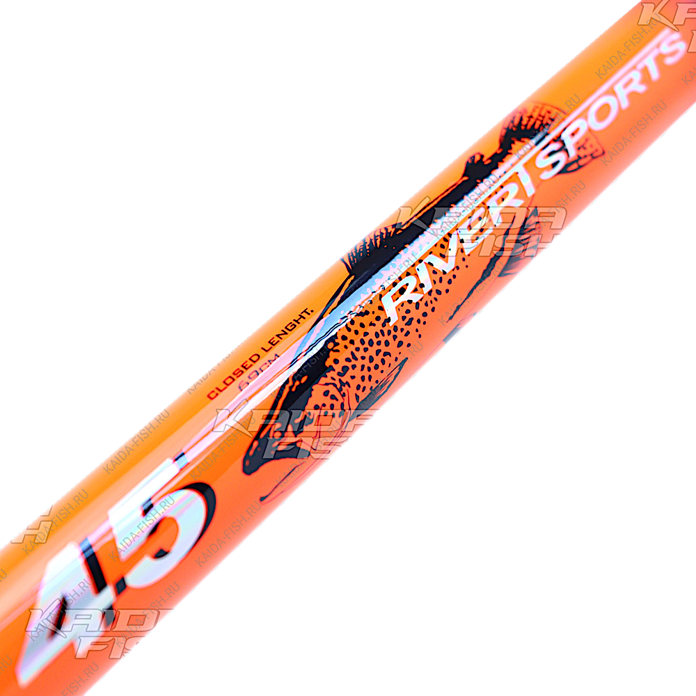 Удилище Kaida 835-450 Телескоп Rivert Sports с кольцами 4.5м 15г Вес 245г 10секц. Тр.длина 0.63м