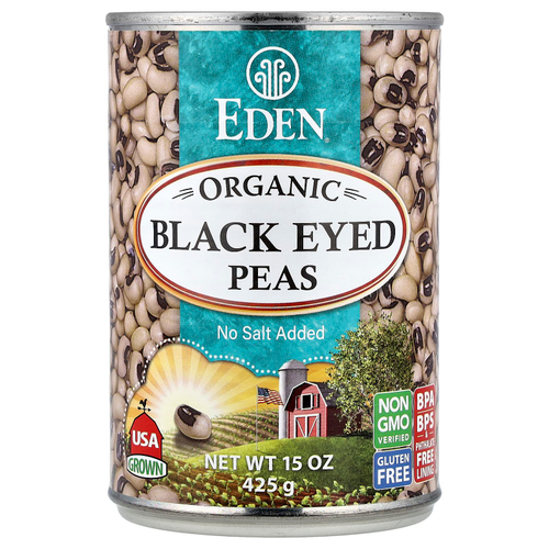Eden Foods, органический черный горох, 425 г (15 унций)