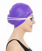 Шапочка для плавания Nuance Purple, силикон