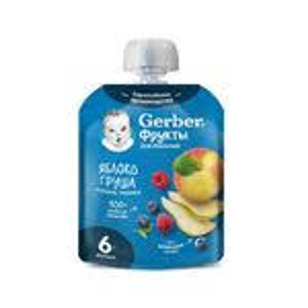 Пюре в тюбике Фруктого-ягодный микс Gerber 90 г
