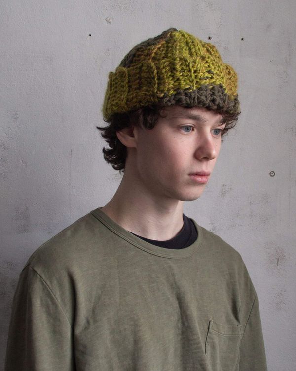 Шапка вязаная Fuzzz Knit Beanie Cone Forest - фото 2
