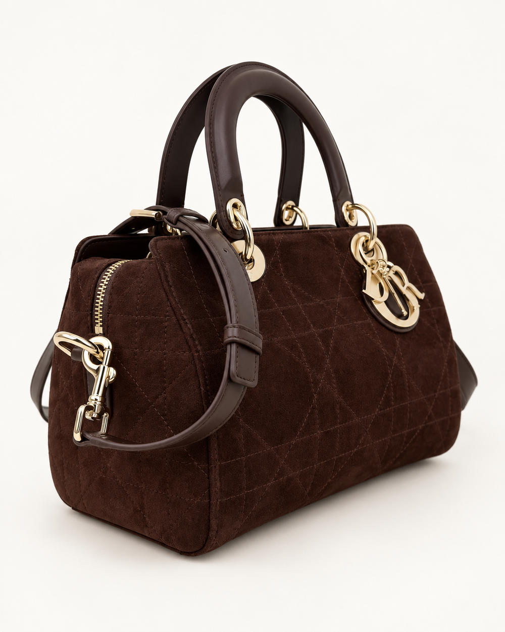 Женская сумка Dior Granville — тёмно-коричневая, 25 см