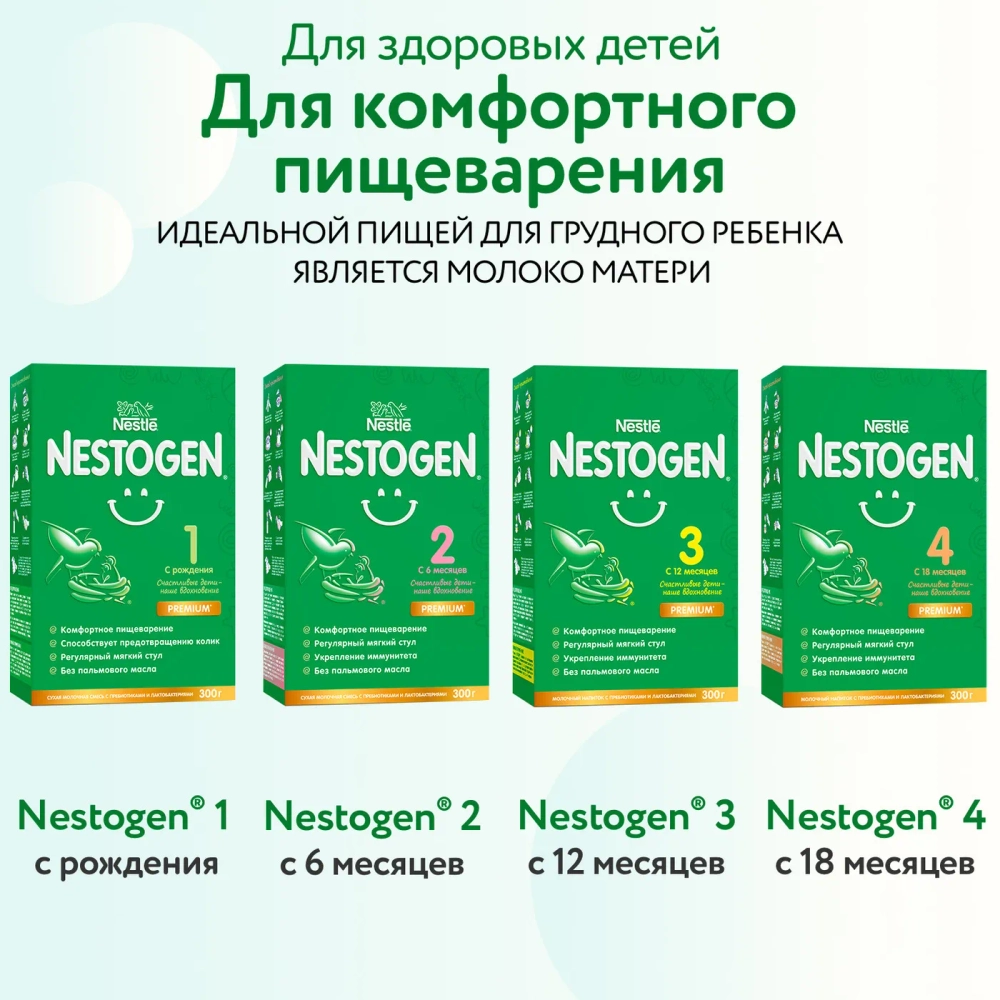 Смесь молочная Nestogen 2 1050 г c 6 месяцев