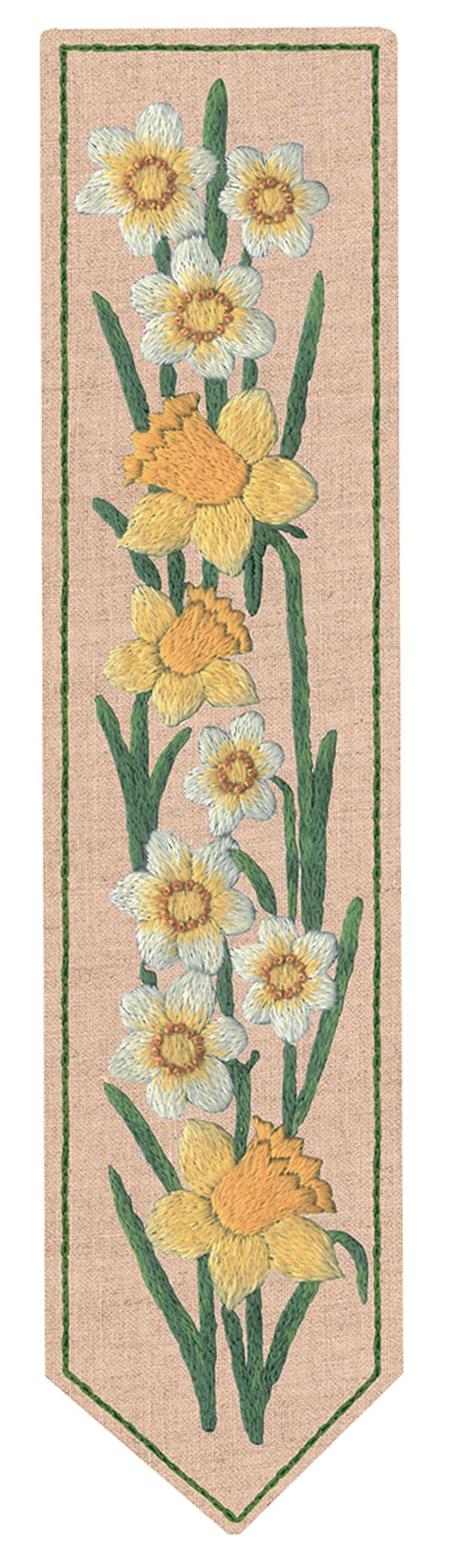 Набор для вышивания нитками Le Bonheur des Dames, закладка Narcisse (Нарцисс), 20х4.5 см