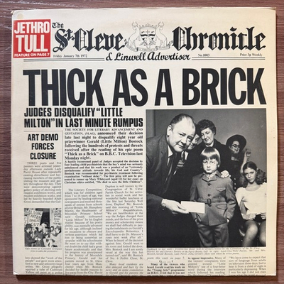 Jethro Tull ‎– Thick As A Brick (Дания 1972г.)