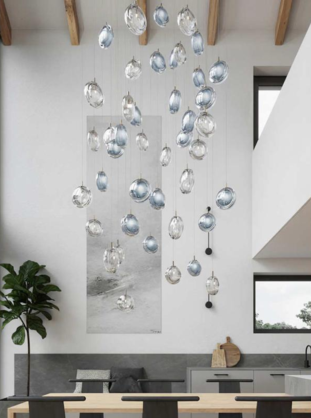 Pendant design lamp Lens by Bomma
