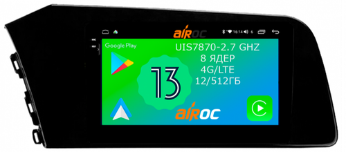 Магнитола для Hyundai Elantra 2021+ - AIROC 2K AU-2036 на Android 13, Быстрейшая, SIM-слот