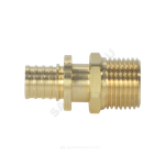 Муфта для PE-X труб аксиальная латунь Дн 20х1/2" НР РОС