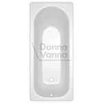 Ванна стальная 1,5*0,75*0,4 (ВИЗ) Donna Vanna форма Аула, цв.белый (ОР-81200)