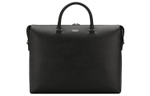 Burberry Calfskin Portable One Shoulder Crossbody Laptop Bag Men"s Black