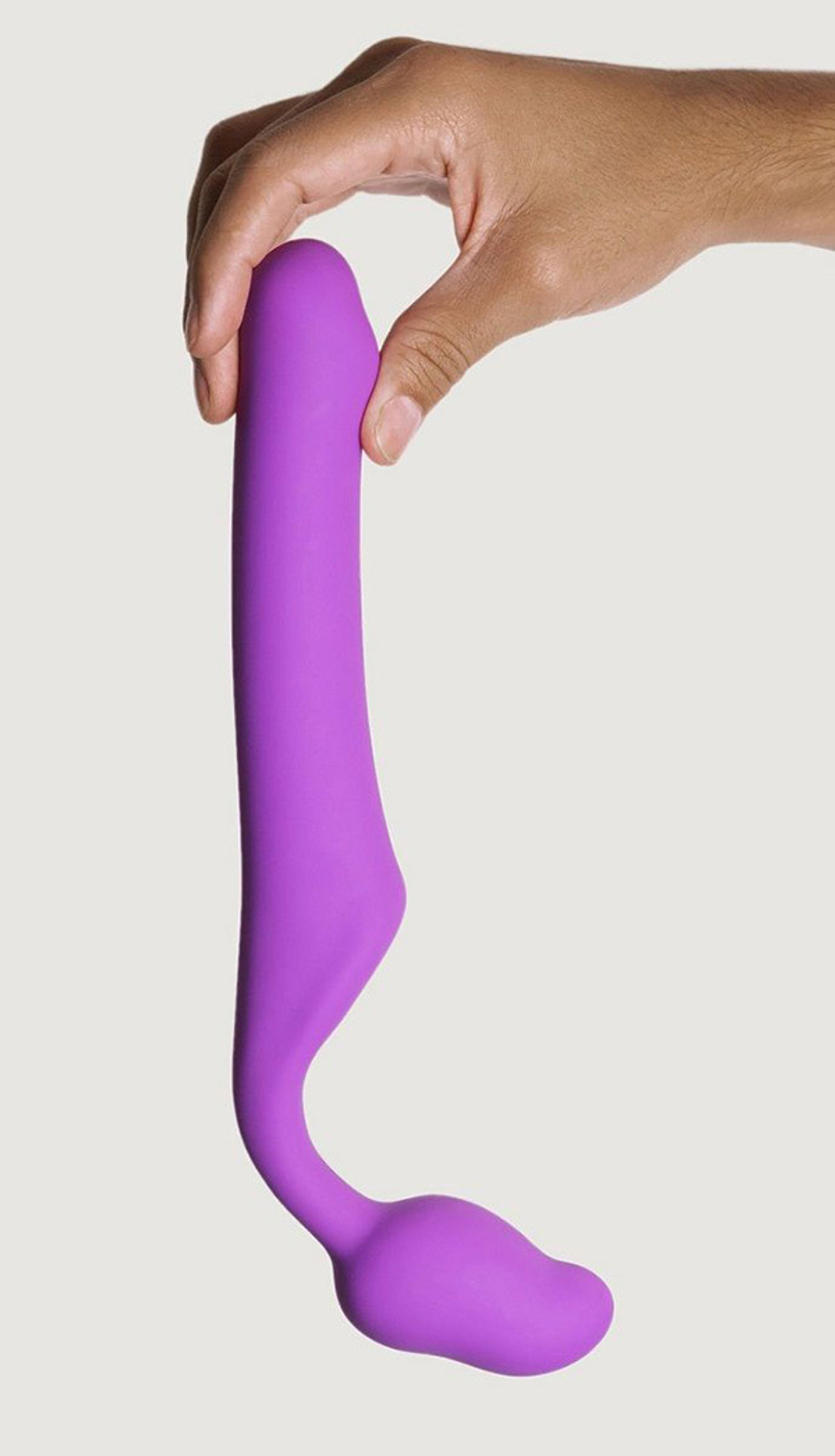 Лиловый безремневой страпон 16см Adrien Lastic Queens M