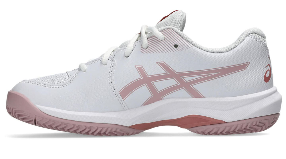 Детские теннисные кроссовки Asics Gel-Game GS Clay/OC — белый/морганит
