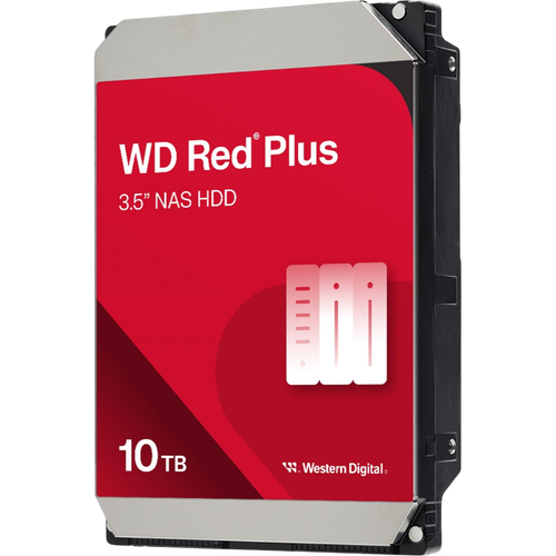 Жесткий диск WD Red Plus 10TB 3.5" 7200RPM 512MB SATA NAS WD100EFGX