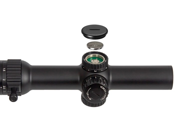 Прицел Gaut Obsidian 1-8x24, сетка 39, 1/2 МОА