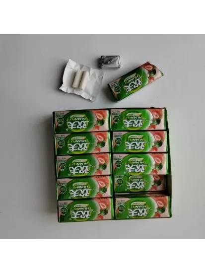 Жевательная резинка HUANFU с арбузно-клубничным вкусом, 24г (Китай)
