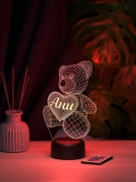 Ночник "Мишка с именем Ани" - подарок девушке