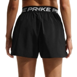 Женские Шорты теннисные Nike Pro Dri-Fit Mid Rise Brief Lined 3in Woven - black/white