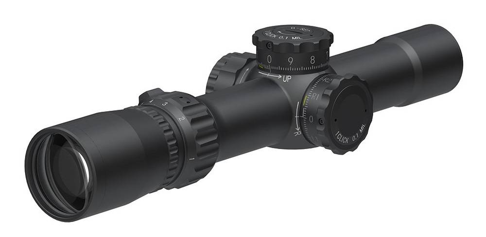 Прицел March-F 1-8x24, сетка FMC-1, FFP, 30мм, подсветка красная, SF параллакс, поправки 0.1Mil, 560г - фото 2