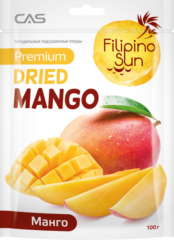 Плоды МАНГО сушеные Filipino Sun 80гр (15)