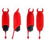 Красный вибростимулятор 8,5см Adrien Lastic Devol Mini Vibrator