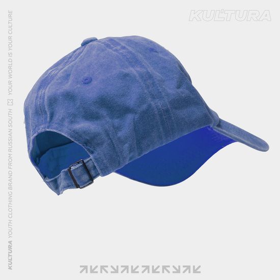 Кепка КУЛЬТУРА "Logo K" garment-dyed светло син