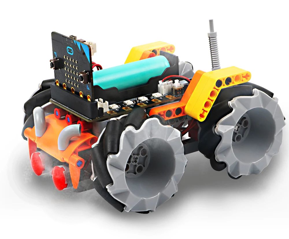 Робот Keywish BBC micro:bit на меканум-колесах Робот Keywish BBC micro:bit на меканум-колесах
