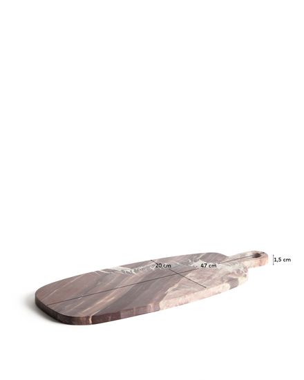 Сервировочная доска Meran из бордового мрамора, 47 x 20 см