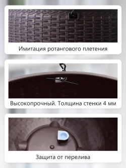 Кашпо подвесное круглое. Комплект 2 шт.