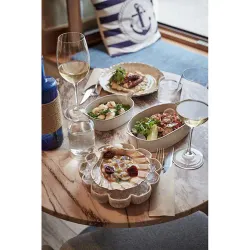 Блюдо для подачи 15*15 см h5,5 см 125 мл емкость для закусок Pearl Shell Frutti di Mare P.L. [1]