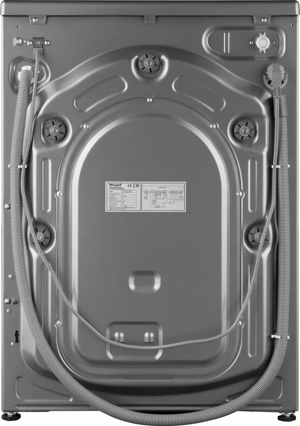 Стиральная машина WEISSGAUFF INVERTER STEAM SILVER WM 998 (432451)