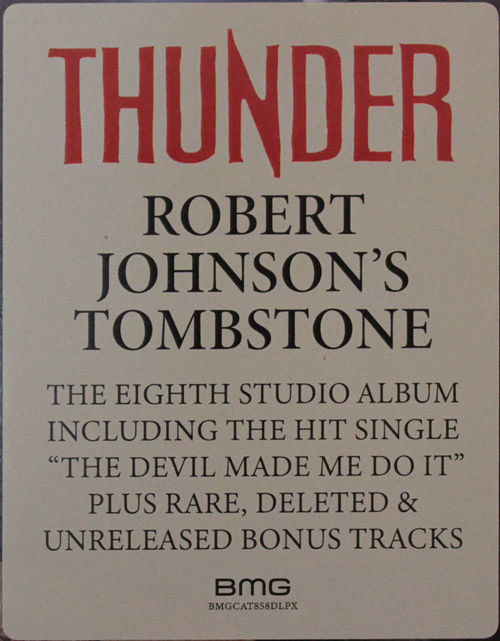 Thunder / Robert Johnson's Tombstone (Coloured Vinyl)(2LP)