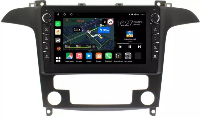 Магнитола для Ford Galaxy / S-Max 2006-2015 (климат) - Canbox 9-9486 Android 10, Быстрая, CarPlay, 4G SIM-слот