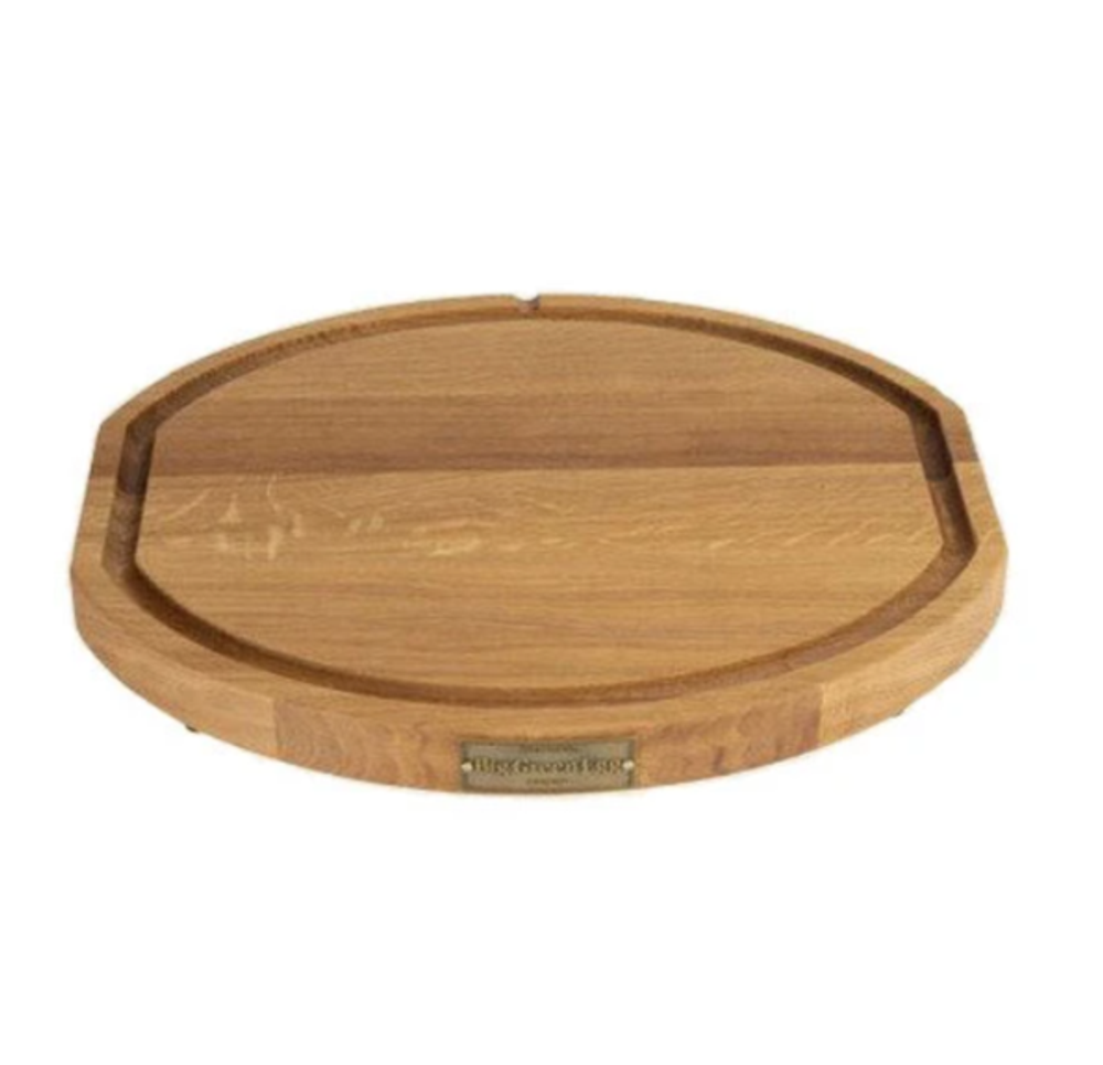 Доска разделочная премиум Дуб овал , 46x39x4 см. в коробке (Big Green Egg)