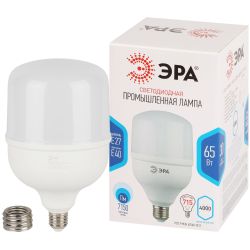 Лампа светодиодная POWER ЭРА STD LED T140-65W-4000-E27/E40 65Вт колокол нейтральный белый свет E27/E40 | Лампы cветодиодные POWER