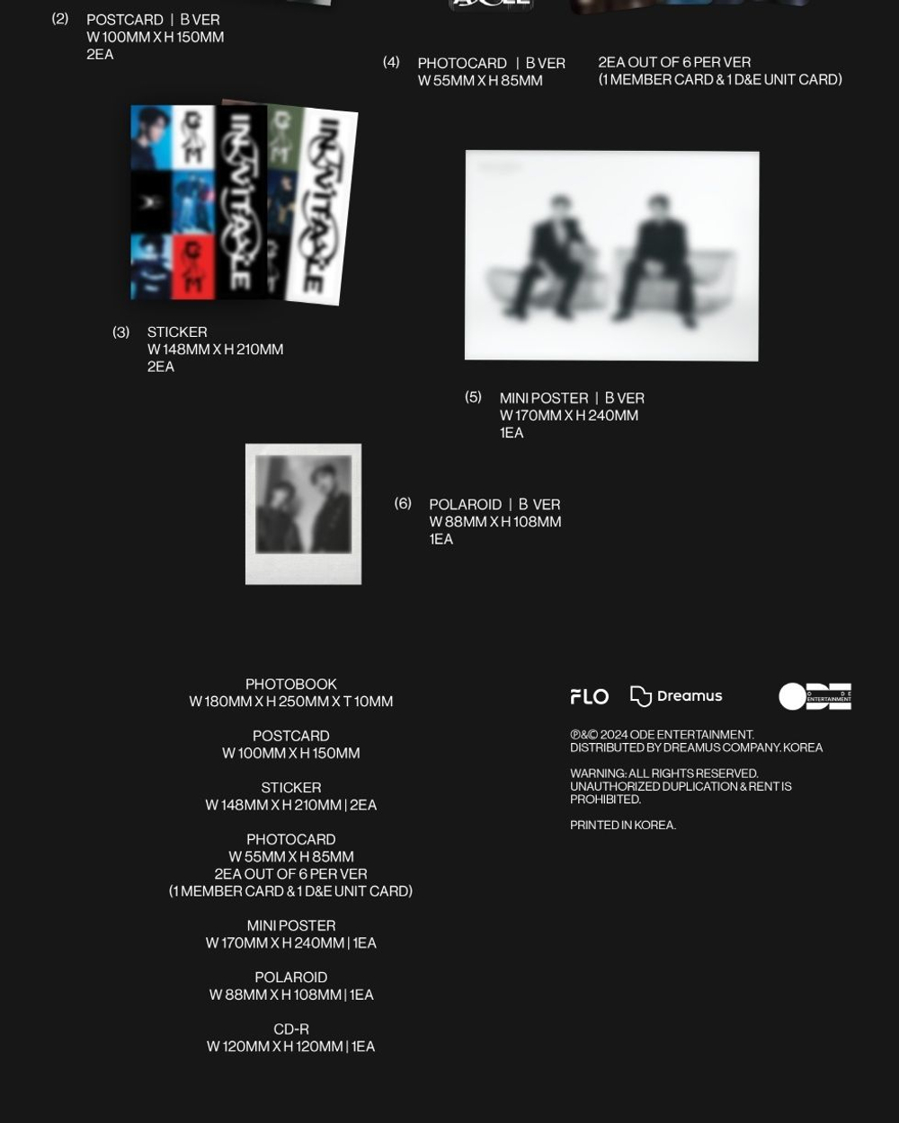 Альбом SUPER JUNIOR D&E - INEVITABLE 6th Mini Album RANDOM Version