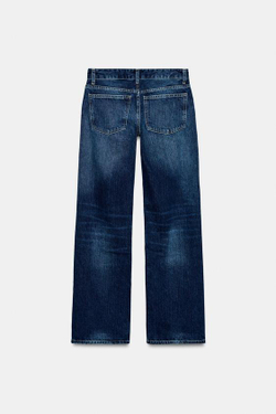 ZARA ДЖИНСЫ TRF WIDE LEG С НИЗКОЙ ПОСАДКОЙ, ИНДИГО