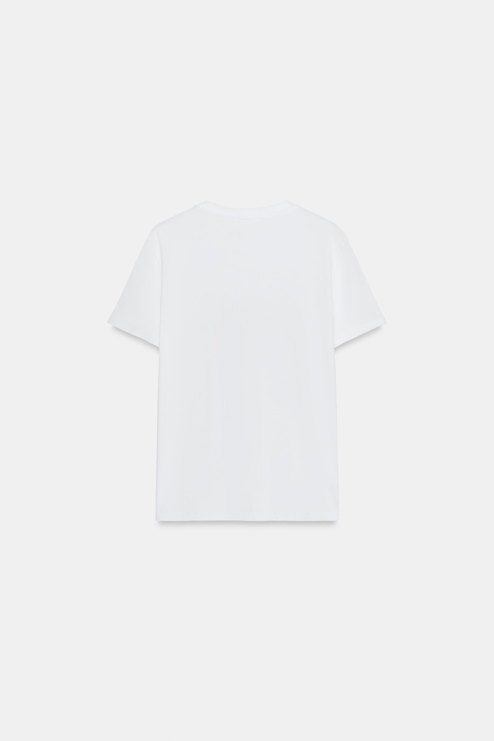 ZARA ФУТБОЛКА С БЛЕСТЯЩИМ ПРИНТОМ, ЗОЛОТИСТЫЙ