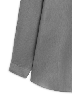 Massimo Dutti Объёмная блуза из смеси шерсти и шёлка - Limited Edition, серый
