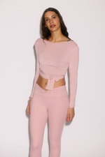 Короткий топ для йоги с длинными рукавами - H&M