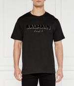 Футболка FLOCK&FOIL Balmain - черный(DH1EG010 BB99)